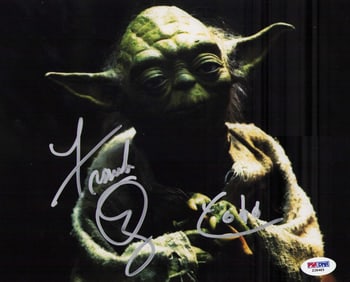 Frank Oz Yoda Star Wars PSA signed photograph