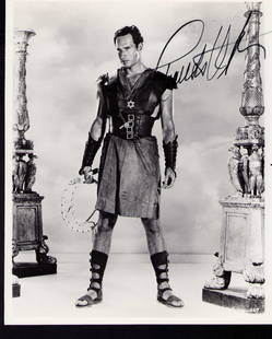Charleton Heston Ben Hur signed photograph: A vintage Ben Hur signed still by screen Legend Charleton Heston Certificate of AuthenticityEVERY item in this auction comes with at minimum a full illustrated serial numbered COA signed by the worlds