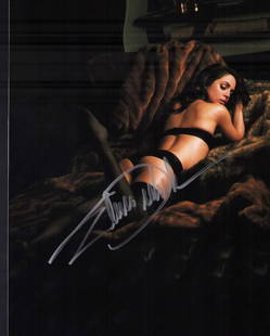 Eliza Dushku sexy signed photograph: Sexy signed 8x10 of the actress Certificate of AuthenticityEVERY item in this auction comes with at minimum a full illustrated serial numbered COA signed by the worlds leading authenticator in Enterta