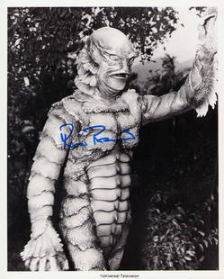 Ricou Browning signed photograph: A Creature from the Black Lagoon signed 8x10 Certificate of AuthenticityEVERY item in this auction comes with at minimum a full illustrated serial numbered COA signed by the worlds leading authenticat