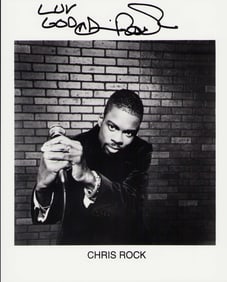 Chris Rock signed photograph