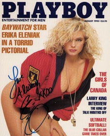 Erika Eleniak signed Playboy magazine