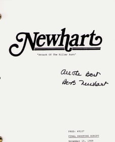 Original Newhart script signed