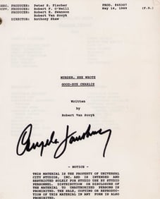 Original Murder She Wrote script signed