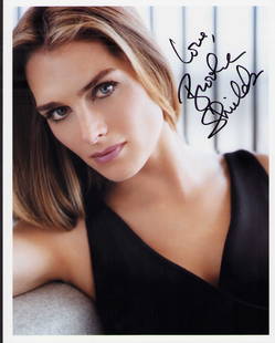 Brooke Shields signed photograph: A vintage signed 8x10 of the actress Certificate of AuthenticityEVERY item in this auction comes with at minimum a full illustrated serial numbered COA signed by the worlds leading authenticator in En