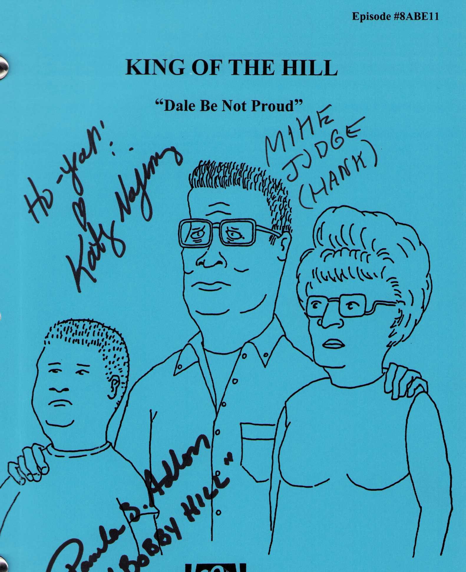 King of the Hill original script signed (1 of 1)