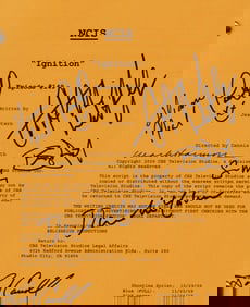 NCIS original cast signed script