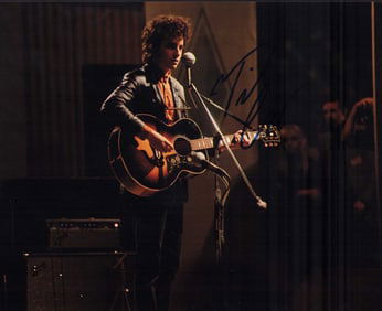 Timothy Chalemet Dylan signed photograph