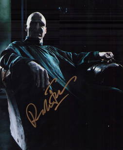 Ralph Fiennes Harry Potter signed photograph: As Voldermort in Harry Potter signed 8x10 Certificate of AuthenticityEVERY item in this auction comes with at minimum a full illustrated serial numbered COA signed by the worlds leading authenticator