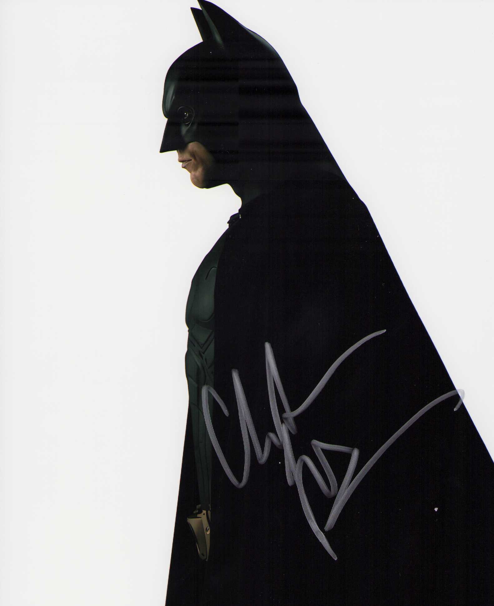 Christian Bale Batman signed photograph: As Batman signed 8x10 Certificate of AuthenticityEVERY item in this auction comes with at minimum a full illustrated serial numbered COA signed by the worlds leading authenticator in Entertainment KEV