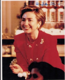 Hillary Clinton signed photograph