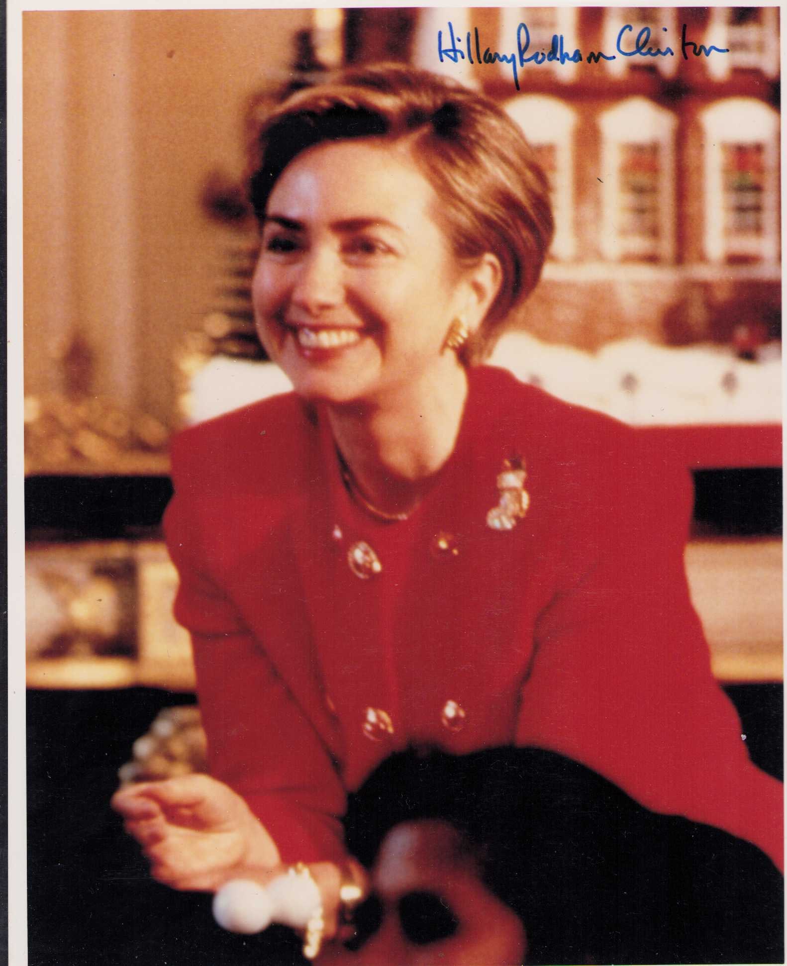 Hillary Clinton signed photograph (1 of 1)