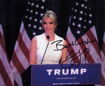 Ivanka Trump signed photograph