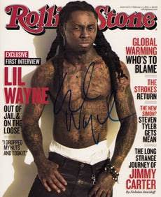 Lil Wayne signed Rolling Stone magazine