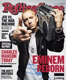 Eminem signed Rolling stones magazine
