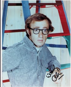 Woody Allen signed photograph