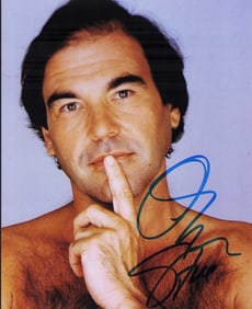 Oliver Stone director signed photograph