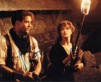 The Mummy cast signed photograph