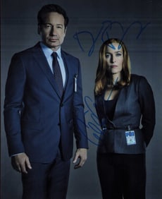 X-Files signed cast photograph