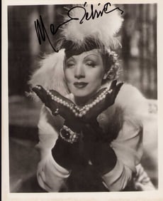 Marlene Dietrich signed photograph