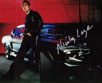 Nicolas Cage signed photograph