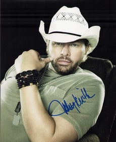Tobey Keith signed photograph