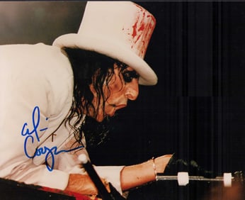 Alice Cooper signed photograph