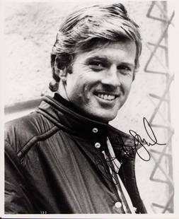 Robert Redford signed photograph: A vintage signed 8x10 of the actor who is actually quite rare in authentic pieces Certificate of AuthenticityEVERY item in this auction comes with at minimum a full illustrated serial numbered COA sig