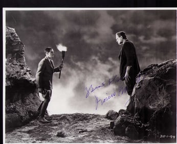 Boris Karloff rare Frankenstein signed photograph