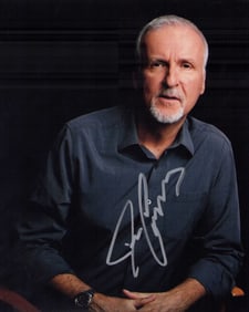 James Cameron signed photograph