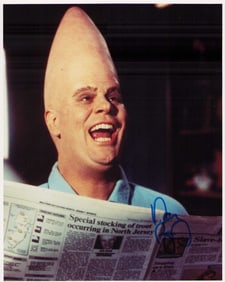 Dan Aykroyd signed Coneheads photograph