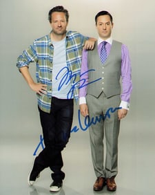 Matthew Perry and Thomas Lennon signed photograph