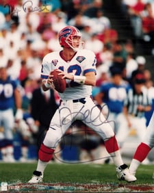 Jim Kelly signed photograph football legend