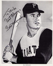 Bill Mazeroski signed photograph
