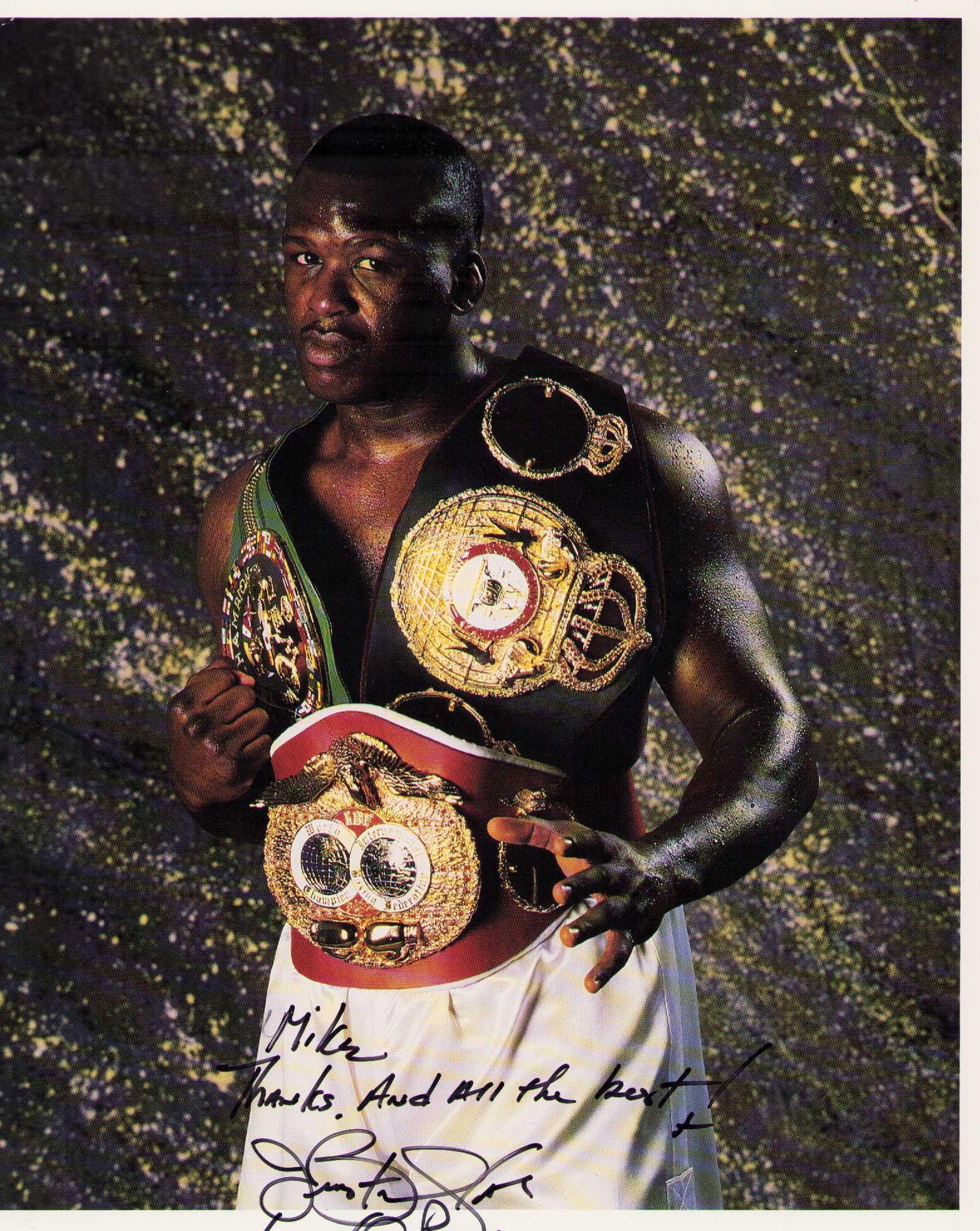 Buster Douglas signed photograph (1 of 1)