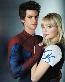 Spiderman cast signed photograph