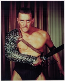 Kirk Douglas signed photograph