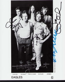 The Eagles signed vintage band photograph