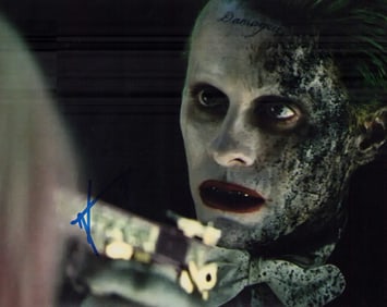 Jared Leto Joker signed photograph