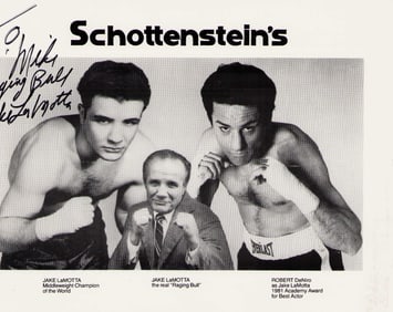 Jake Lamotta signed photograph