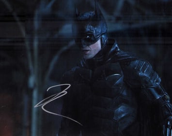 Robert Pattinson Batman signed photograph