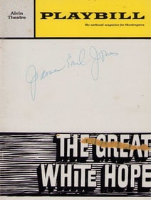 James Earl Jones signed Playbill