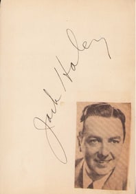 Jack Haley vintage signature