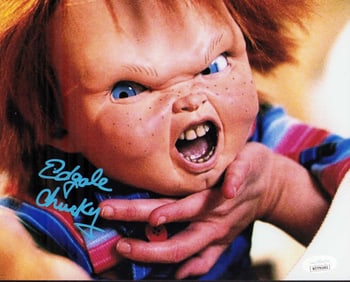 Ed Gale Chucky signed photograph JSA