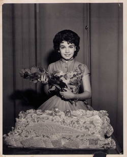 Annette Funicello signed photograph: "A vintage young photo she signed on the BACK as shown Certificate of AuthenticityEVERY item in this auction comes with at minimum a full illustrated serial numbered COA signed by the worlds leading a