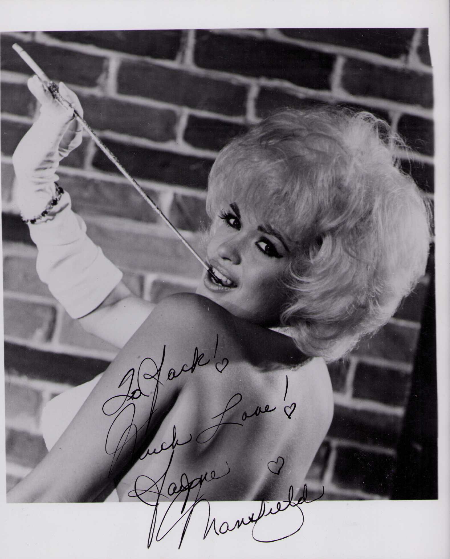 Jayne Mansfield signed photograph (1 of 1)
