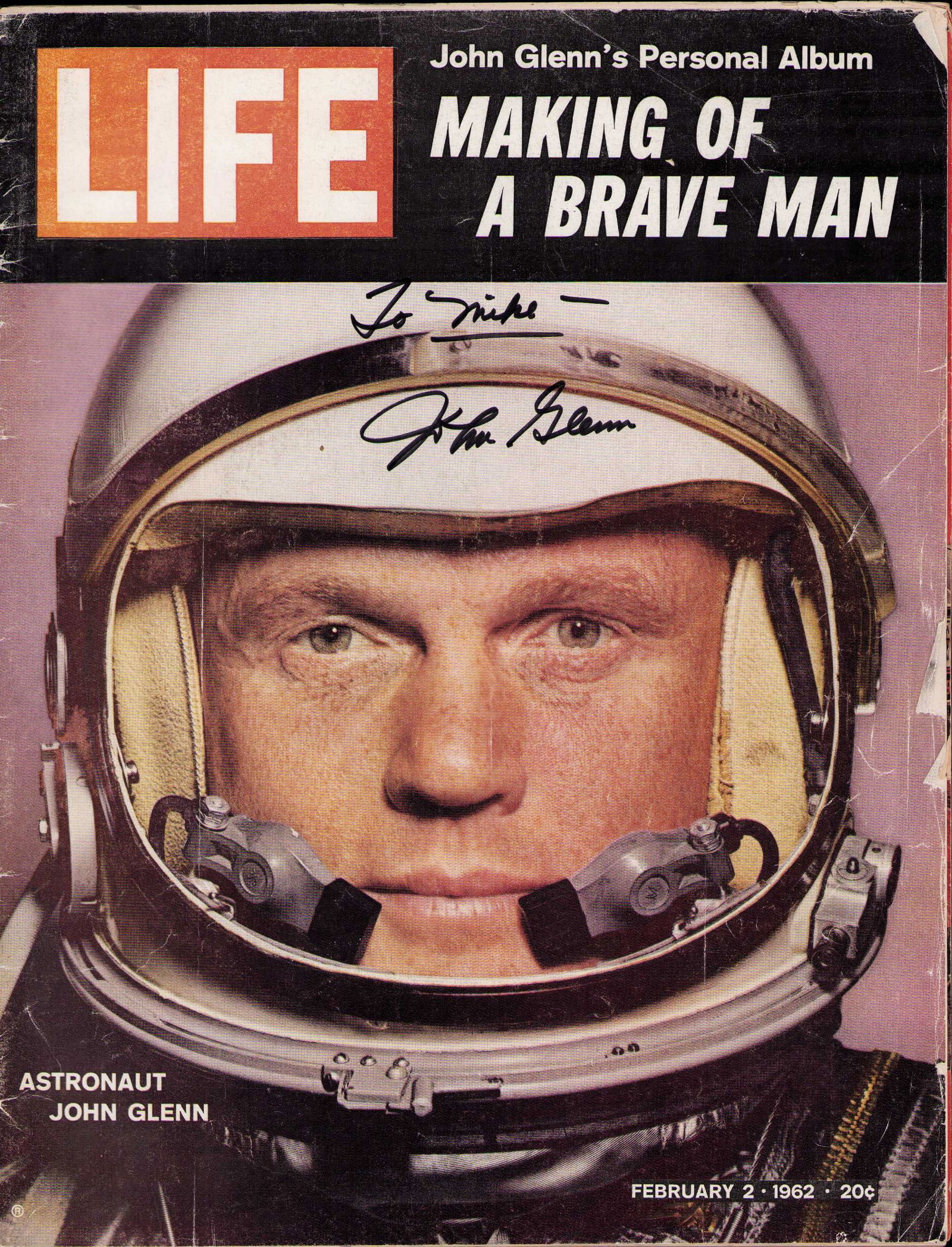 John Glenn signed Life magazine (1 of 1)