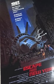 Escape from NY Kurt Russell signed 11x17 poster print