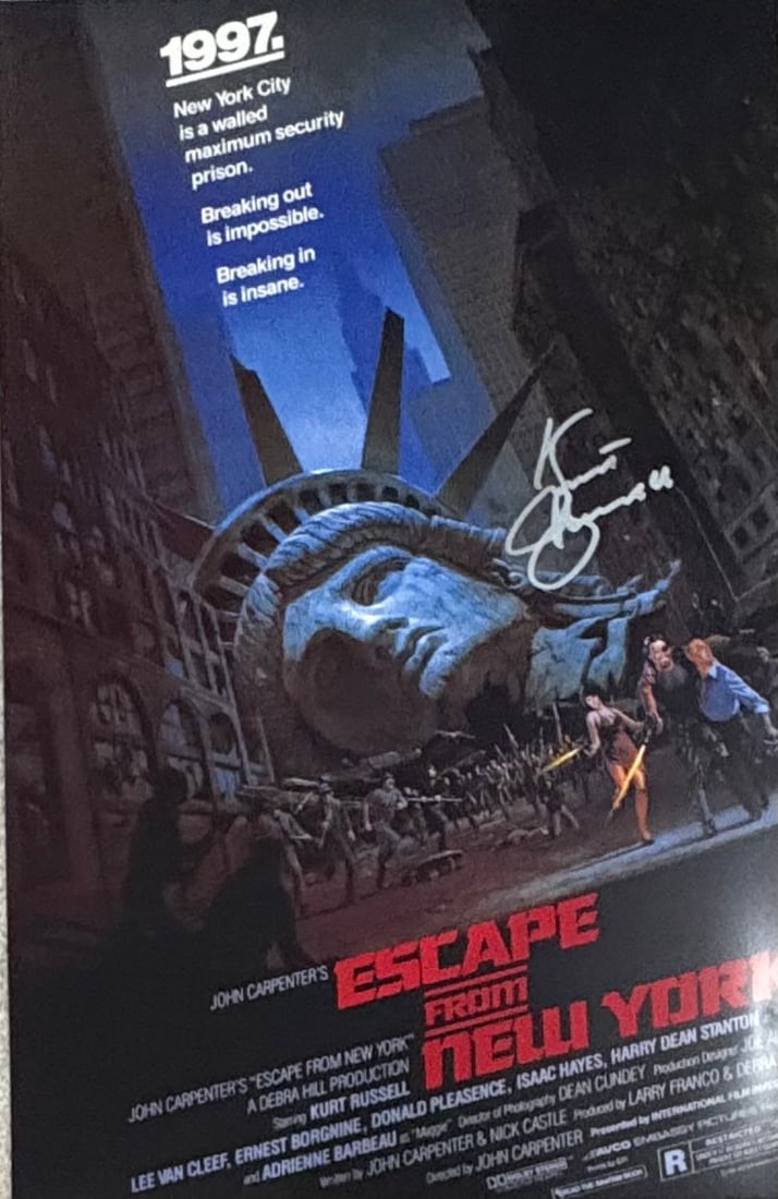 Escape from NY Kurt Russell signed 11x17 poster print (1 of 1)