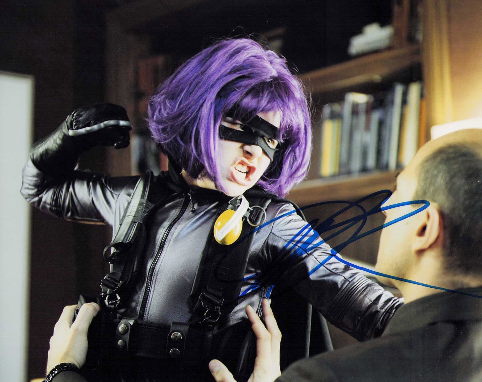 Chloe Grace Moretz signed photograph: From the film Kick Ass ! Certificate of AuthenticityEVERY item in this auction comes with at minimum a full illustrated serial numbered COA signed by the worlds leading authenticator in Entertainment